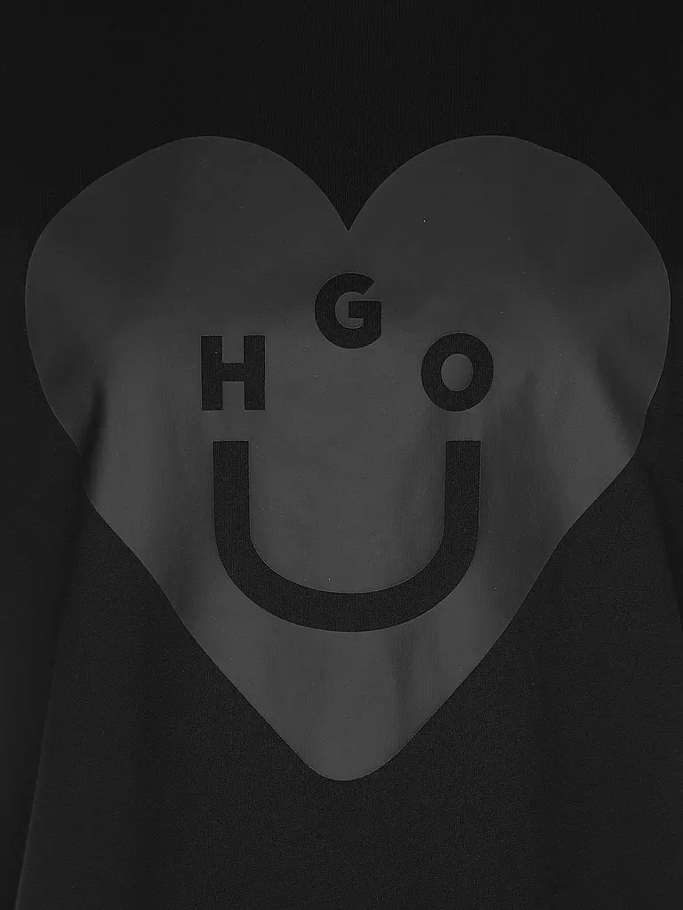 HUGO | T-Shirt VINTAGE | schwarz