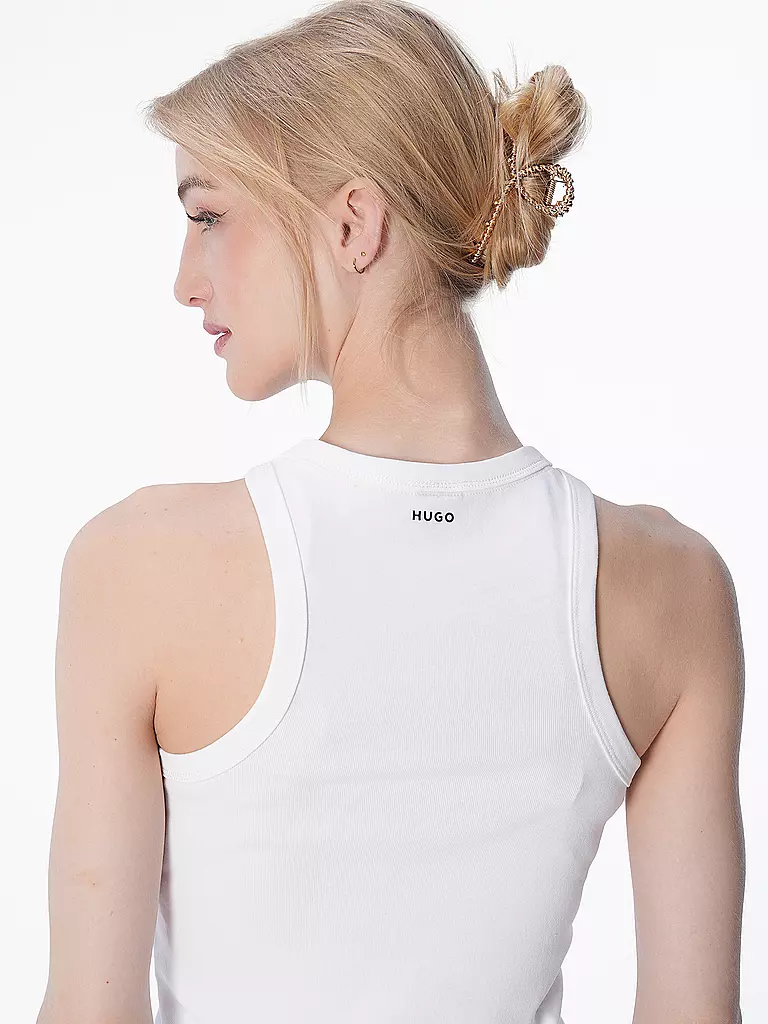 HUGO | Tanktop THE PLAIN | schwarz