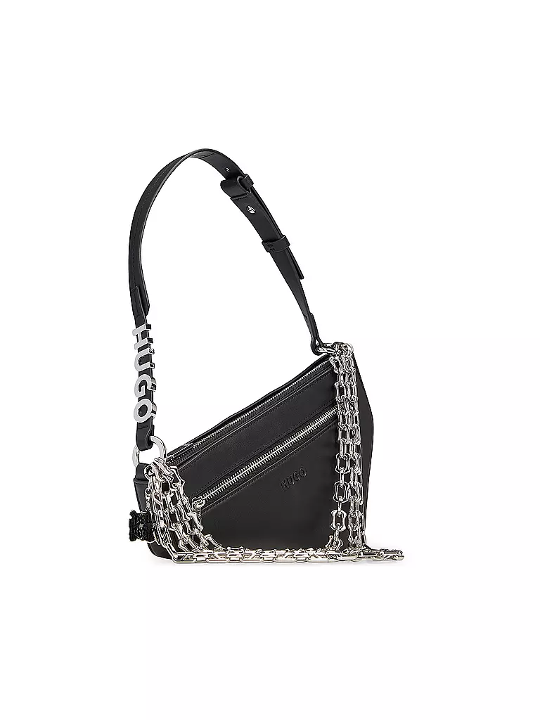 HUGO | Tasche - Umhängetasche MEL SADDLE | schwarz