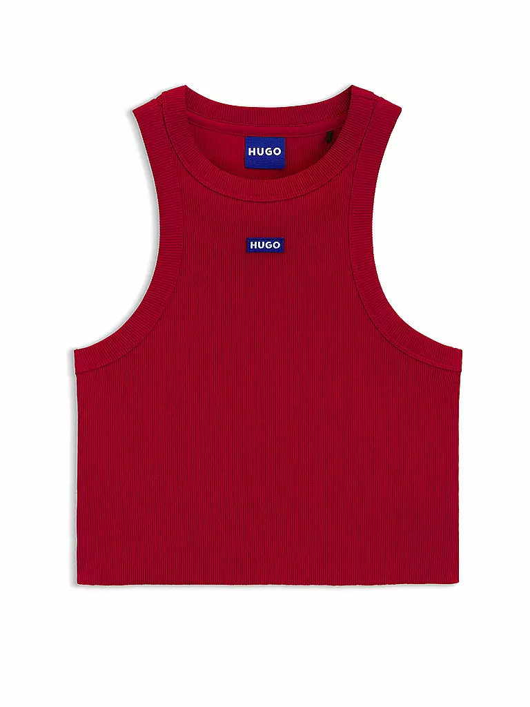HUGO | Top Cropped Fit  | rot