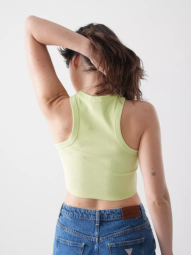 HUGO | Top Cropped Fit  | hellgrün