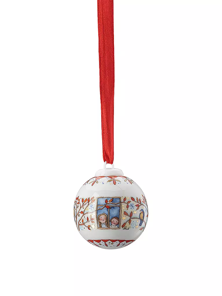 HUTSCHENREUTHER | Collector's Items Christmas Am Fenster Porzellan Minikugel | bunt