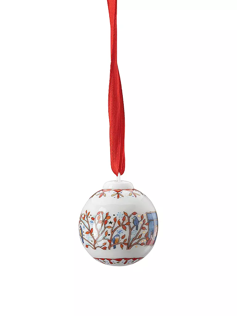 HUTSCHENREUTHER | Collector's Items Christmas Am Fenster Porzellan Minikugel | bunt