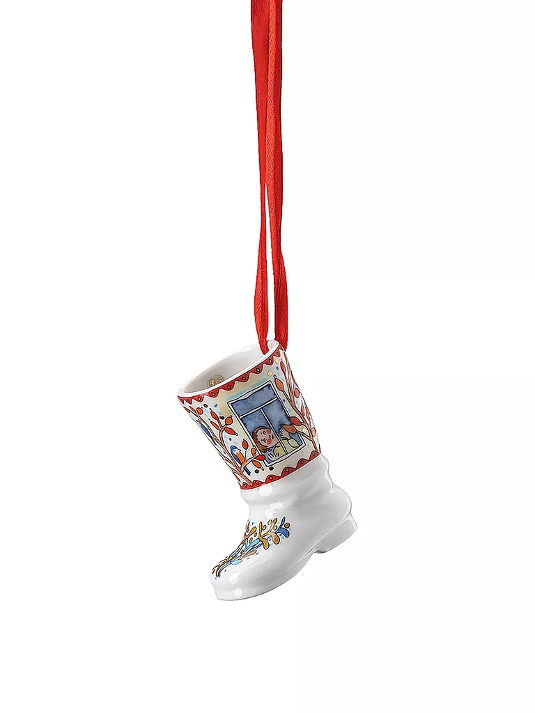 HUTSCHENREUTHER | Collector's Items Christmas Am Fenster Porzellan-Ministiefel | bunt