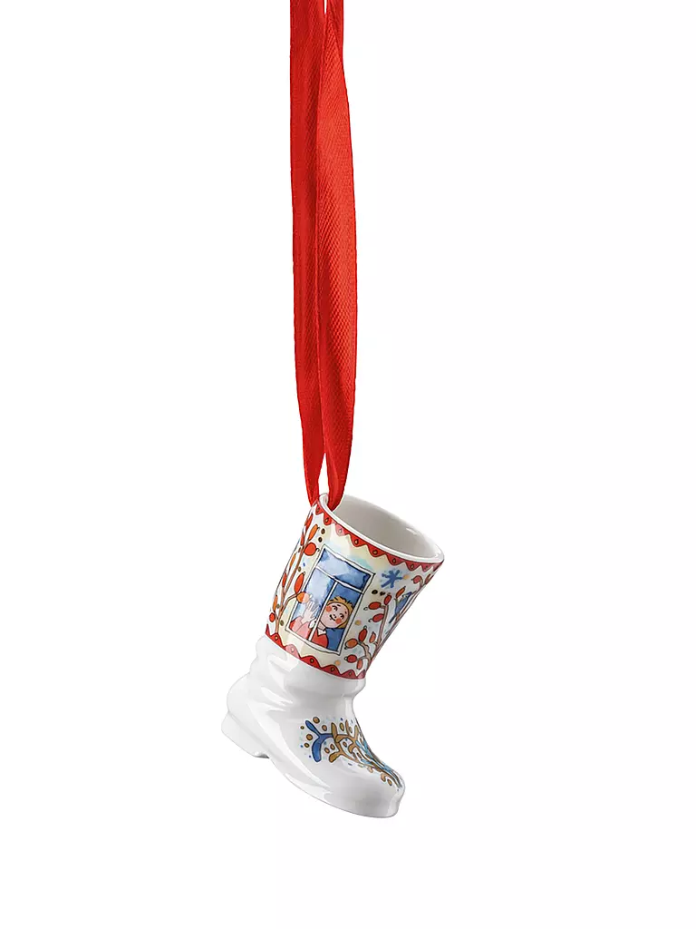 HUTSCHENREUTHER | Collector's Items Christmas Am Fenster Porzellan-Ministiefel | bunt