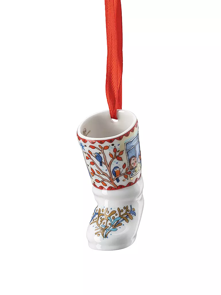 HUTSCHENREUTHER | Collector's Items Christmas Am Fenster Porzellan-Ministiefel | bunt