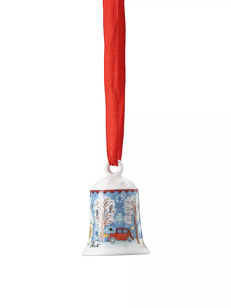HUTSCHENREUTHER | Collector's Items Christmas Endlich zuhause Porzellan Miniglocke | bunt