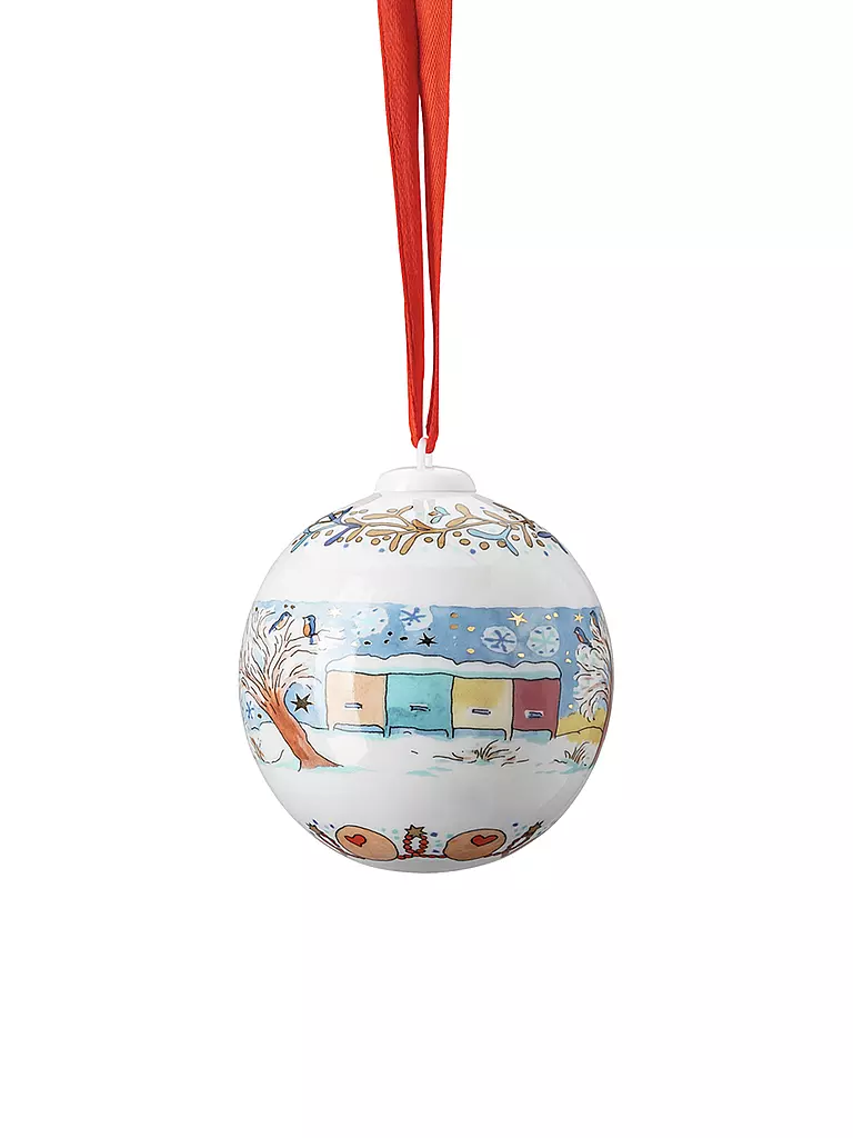 HUTSCHENREUTHER | Collector's Items Christmas Weihnachtskugel 2022 Porzellankugel | bunt