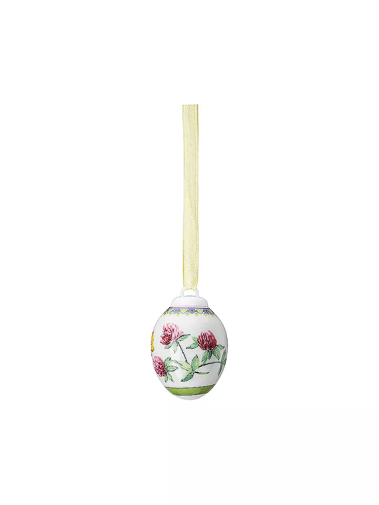 HUTSCHENREUTHER | Porzellan Mini Ei Frühlingswiese Klee 5cm | bunt