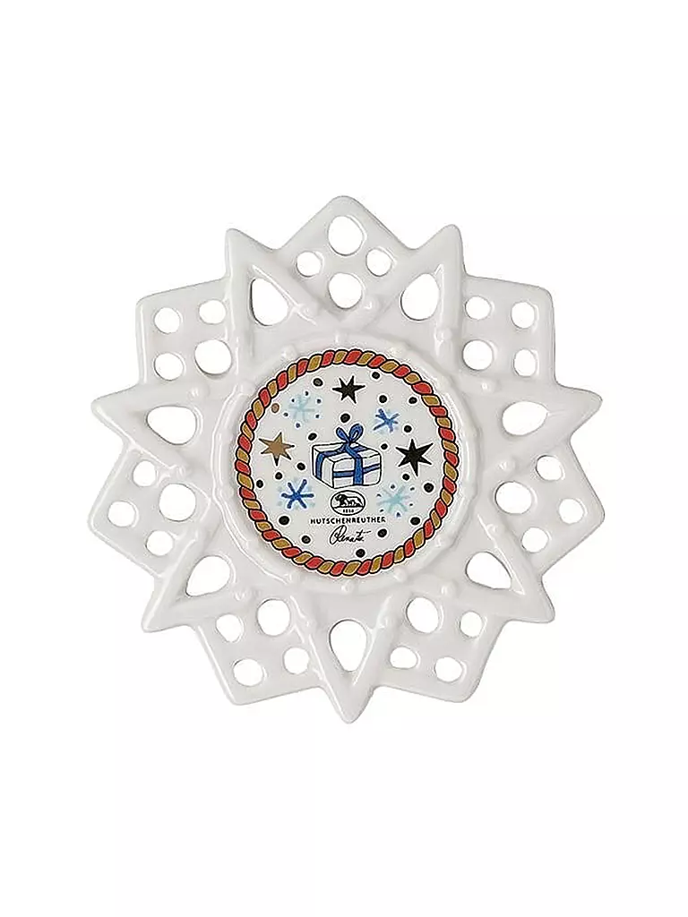 HUTSCHENREUTHER | Porzellan Schmuckstern Freunde 7,5cm  | bunt