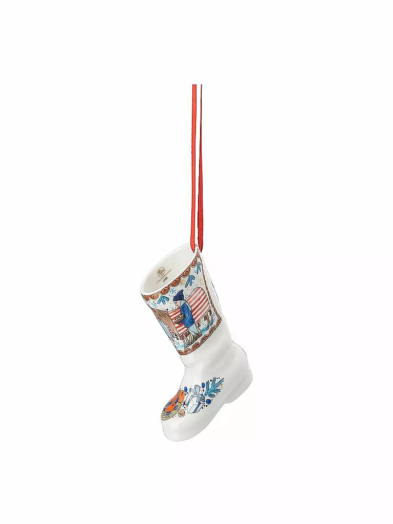 HUTSCHENREUTHER | Porzellan Stiefel Weihnachtsstiefel 21 7,5cm | bunt
