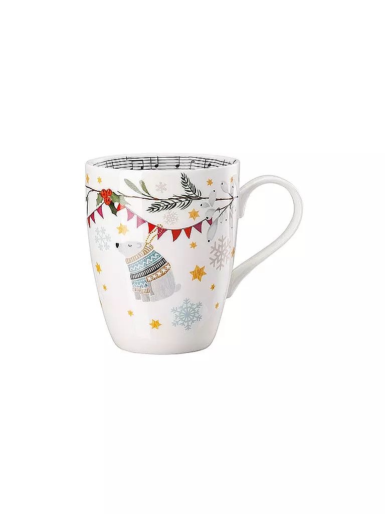 HUTSCHENREUTHER | Weihnachts-Henkelbecher "Schneeflöckchen" 2019 | bunt
