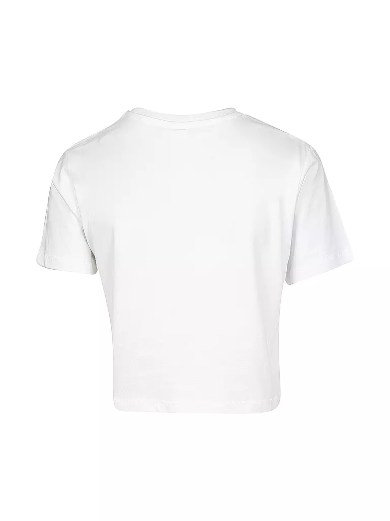 HYPE | T-Shirt Cropped-Fit "Flower Script" | weiß