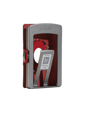 I-CLIP | Geldbörse ORIGINAL SILVER RADIO IMPACT Red