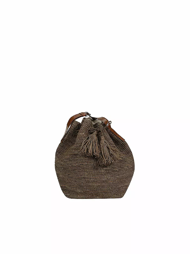IBELIV | Strohtasche - Bucket Bag Rio | beige