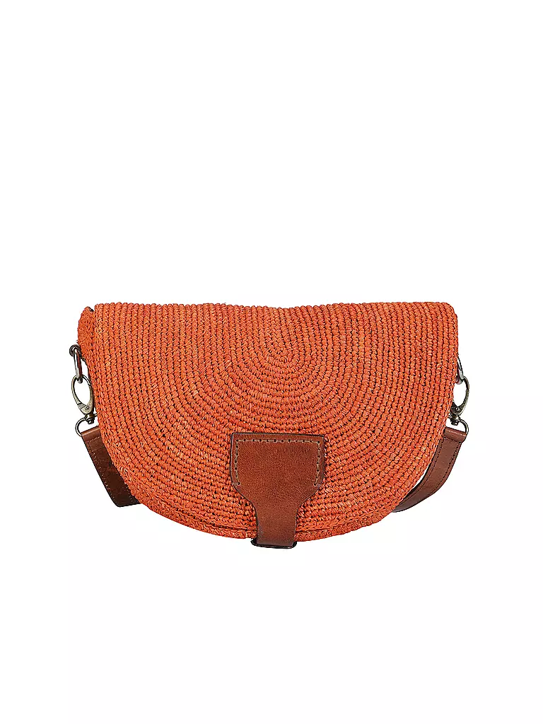 IBELIV | Strohtasche - Mini Bag TIAKO | orange