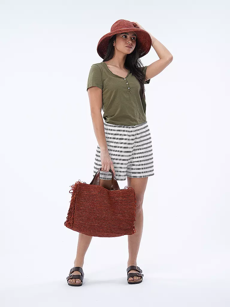 IBELIV | Strohtasche - Shopper ONJA | rot