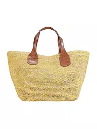 IBELIV | Strohtasche - Shopper TOKYO II | gelb