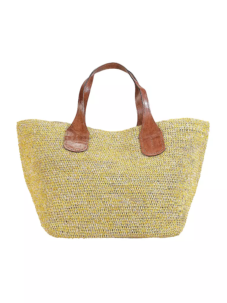 IBELIV | Strohtasche - Shopper TOKYO II | gelb
