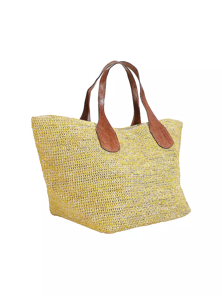 IBELIV | Strohtasche - Shopper TOKYO II | braun