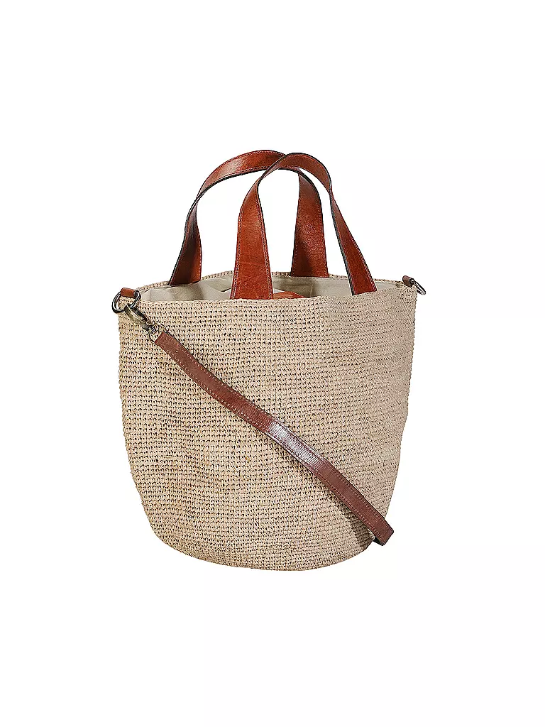 IBELIV | Strohtasche - Umhängetasche MIROZY | braun