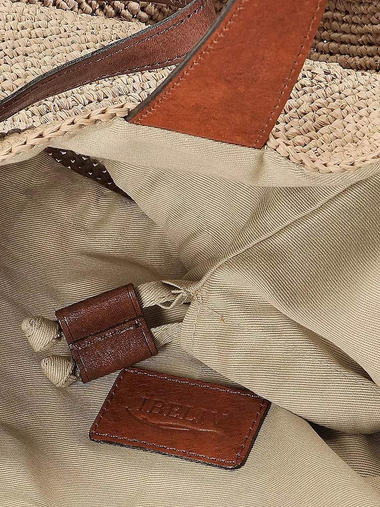 IBELIV | Strohtasche - Umhängetasche MIROZY | braun