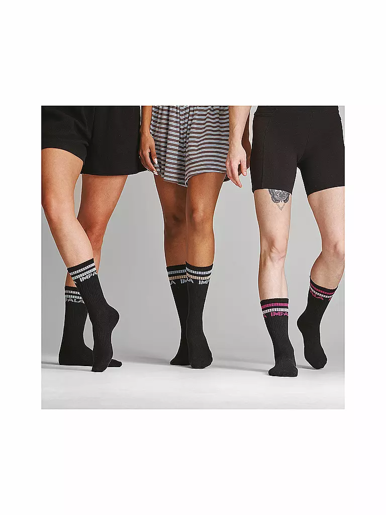 IMPALA | Socken 3er Pkg black | schwarz