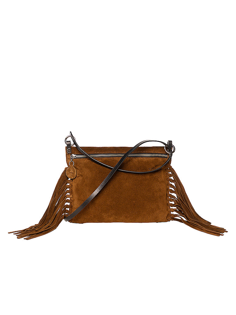 INA KENT Ledertasche - Umhängetasche SUNLIT ED.1 SUEDE braun
