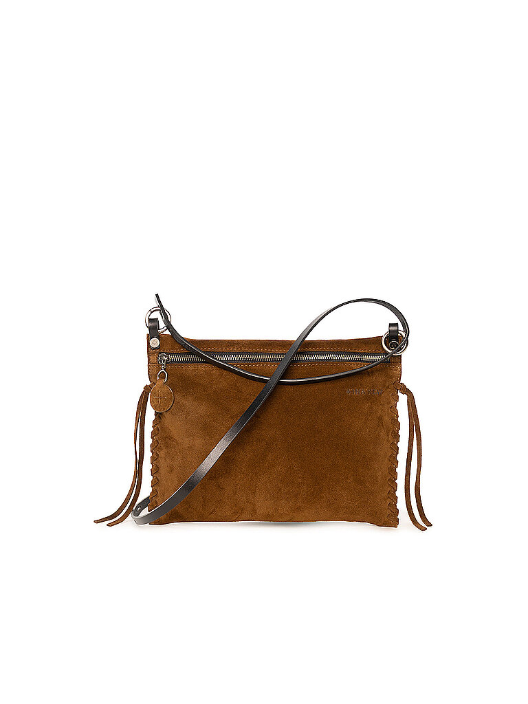 INA KENT Ledertasche - Umhängetasche SUNLIT ED.2 SUEDE braun