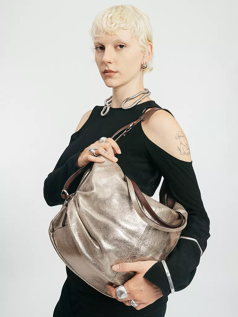 INA KENT | Ledertasche - Henkeltasche DELA EDEN ED. 1 | gold