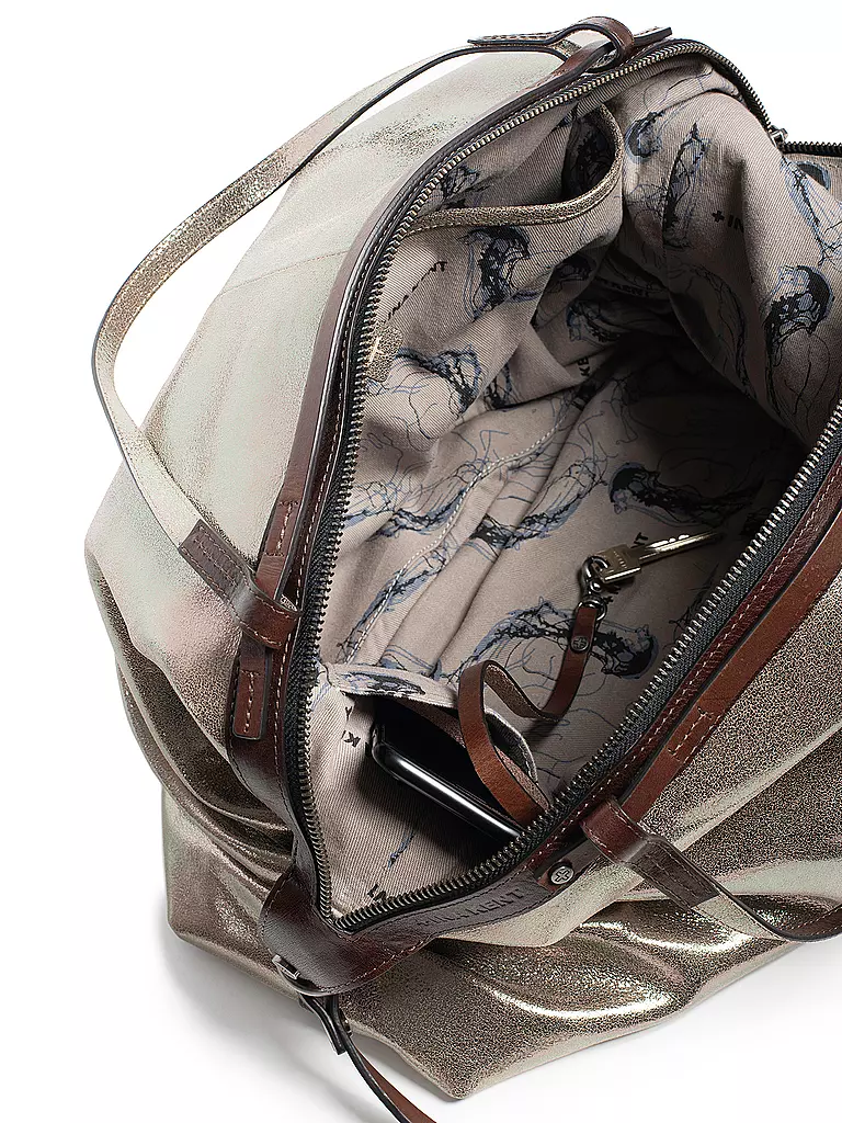 INA KENT | Ledertasche - Henkeltasche DELA EDEN ED. 1 | gold