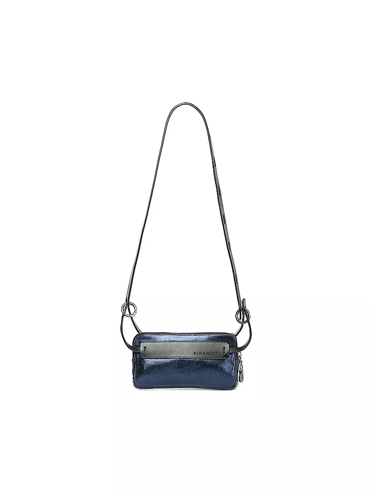 INA KENT | Ledertasche - Mini Bag X.ONI ed.2 | blau