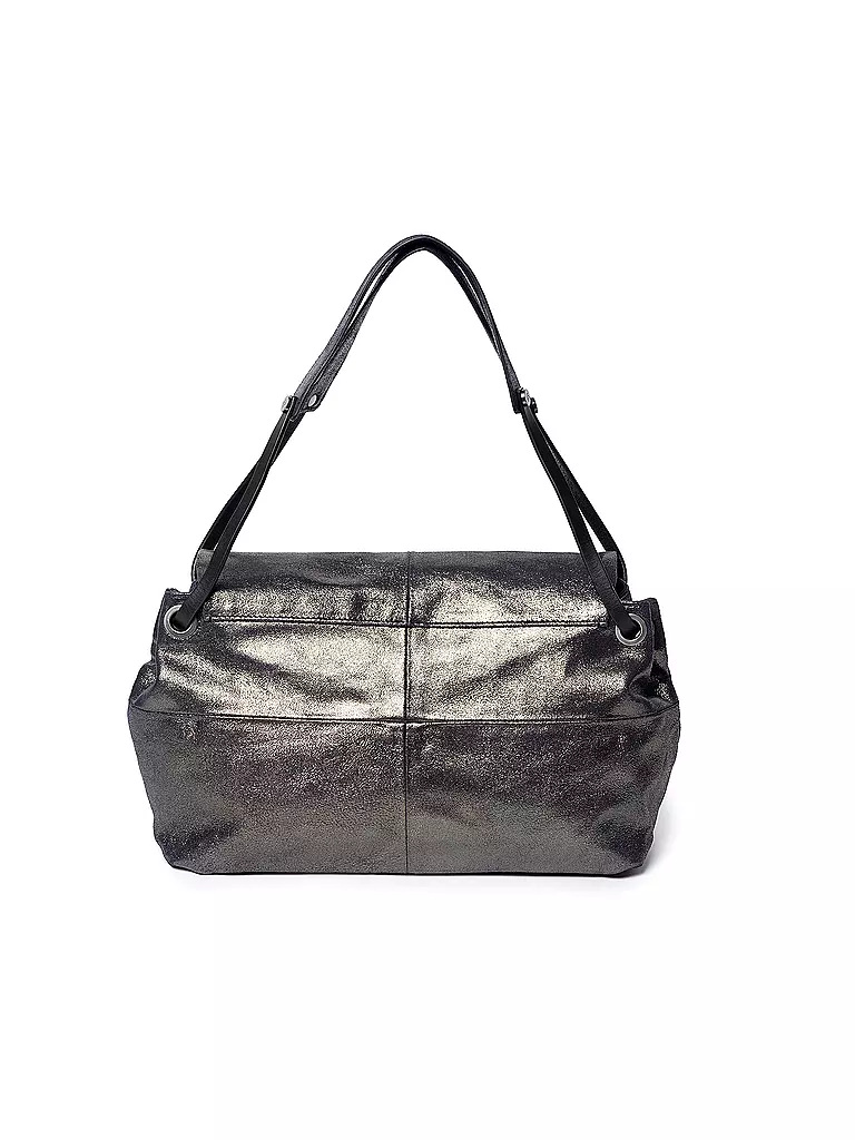 INA KENT | Ledertasche - Umhängetasche EILEEN ED. 1 | silber