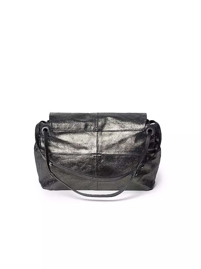 INA KENT | Ledertasche - Umhängetasche EILEEN ED. 1 | silber