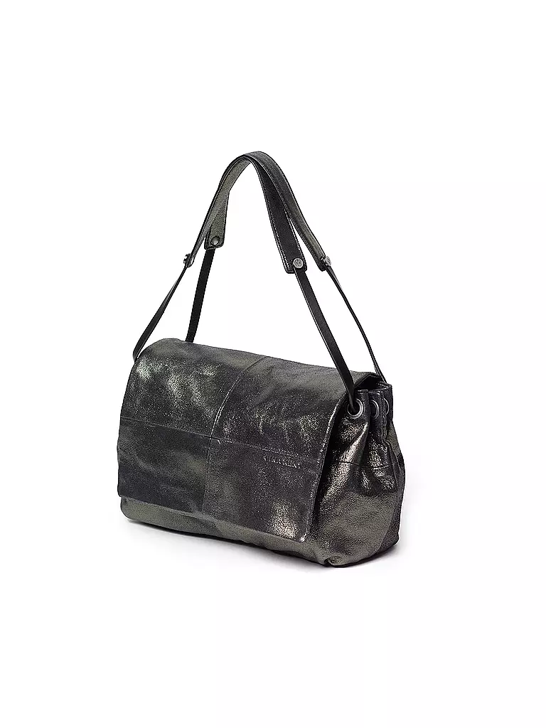 INA KENT | Ledertasche - Umhängetasche EILEEN ED. 1 | silber