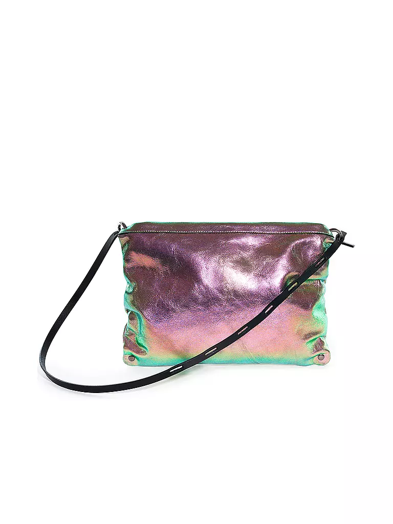 INA KENT | Ledertasche - Umhängetasche MOONLIT Ed. 1 | silber
