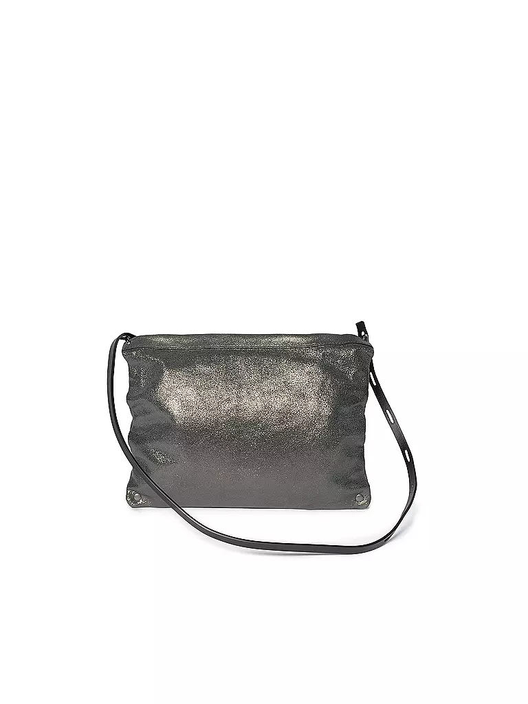 INA KENT | Ledertasche - Umhängetasche MOONLIT Ed. 1 | silber