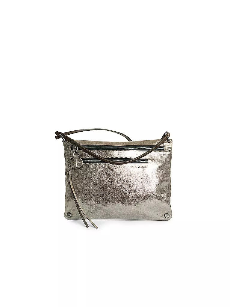 INA KENT | Ledertasche - Umhängetasche MOONLIT ed.2 | silber