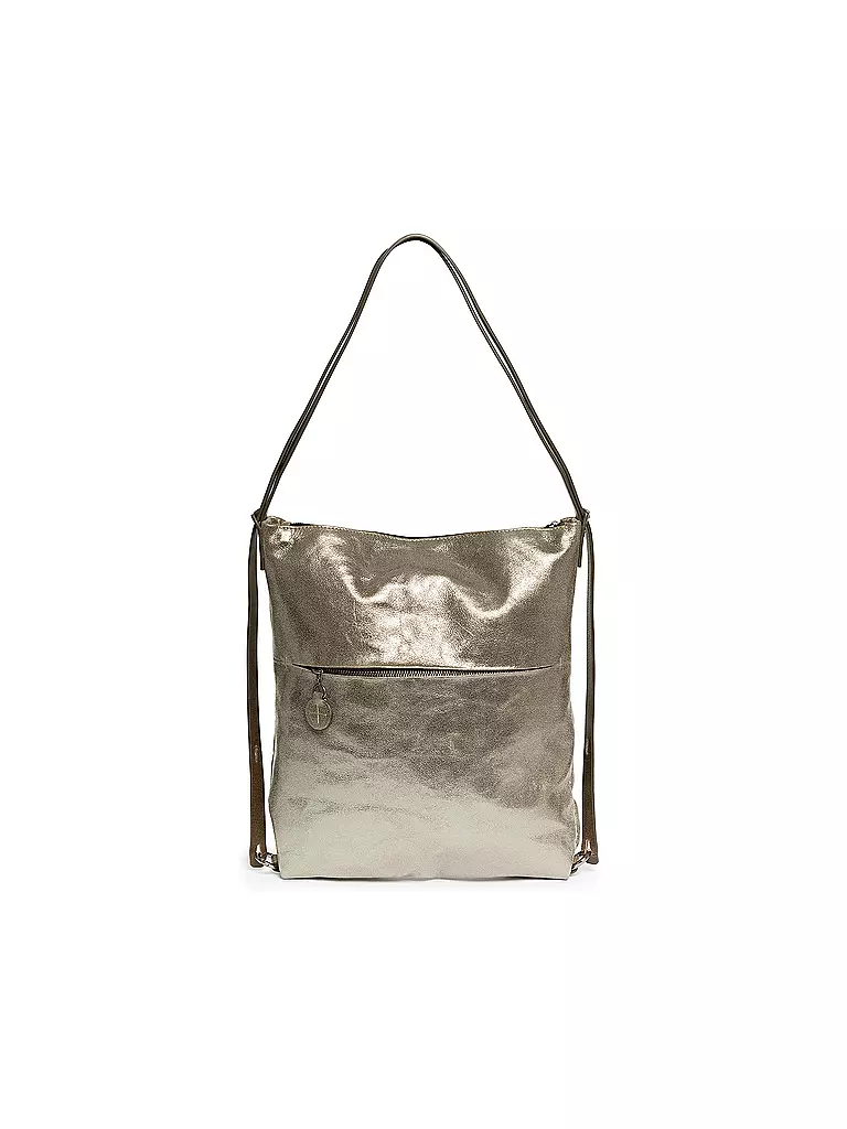 INA KENT | Ledertasche - Umhängetasche SHER ED. 1 | silber