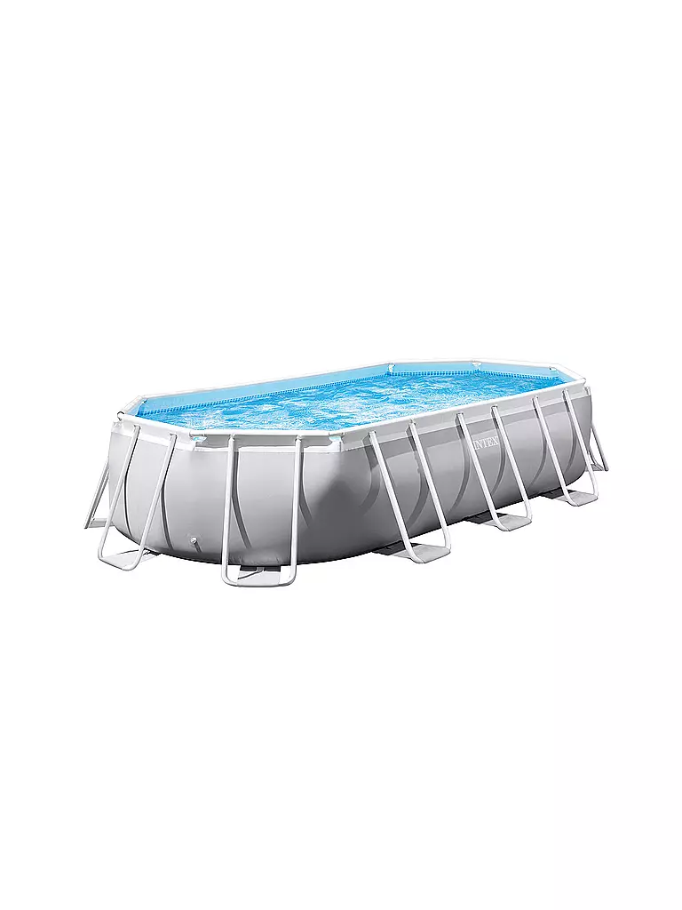 INTEX | INTEX Prism Frame Oval Pool 503x274 cm 26796 | transparent