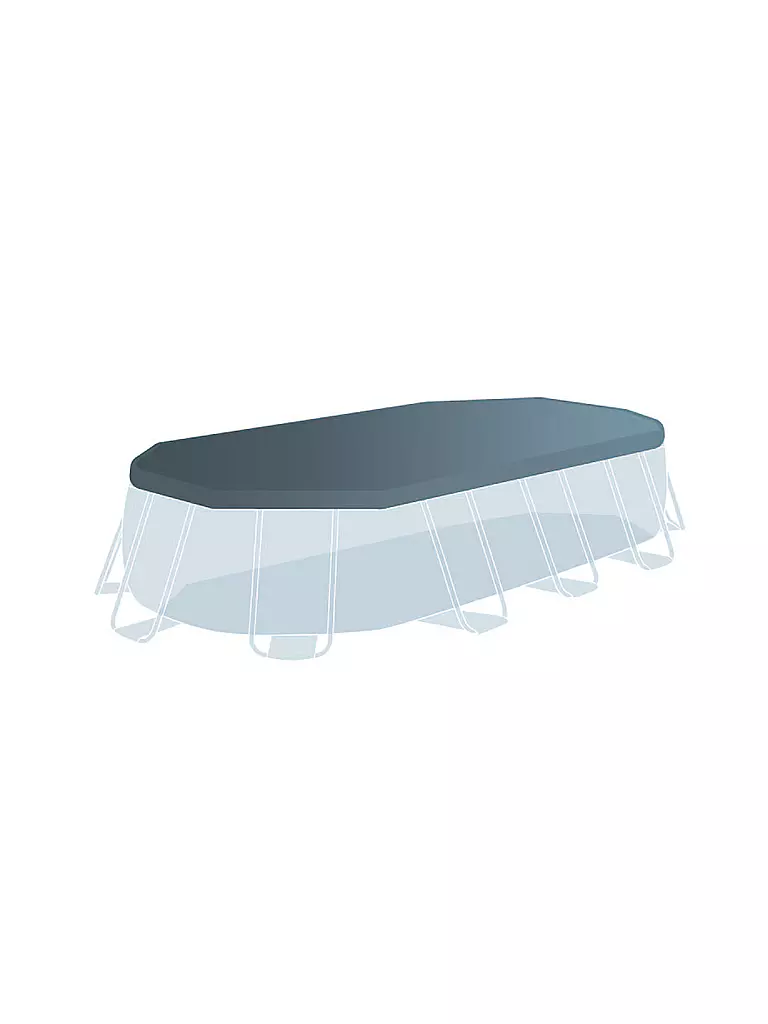INTEX | INTEX Prism Frame Oval Pool 503x274 cm 26796 | transparent