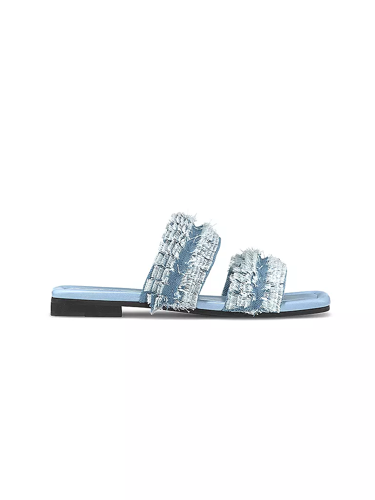 INUIKII | Pantoletten FRINGES JEANS | hellblau