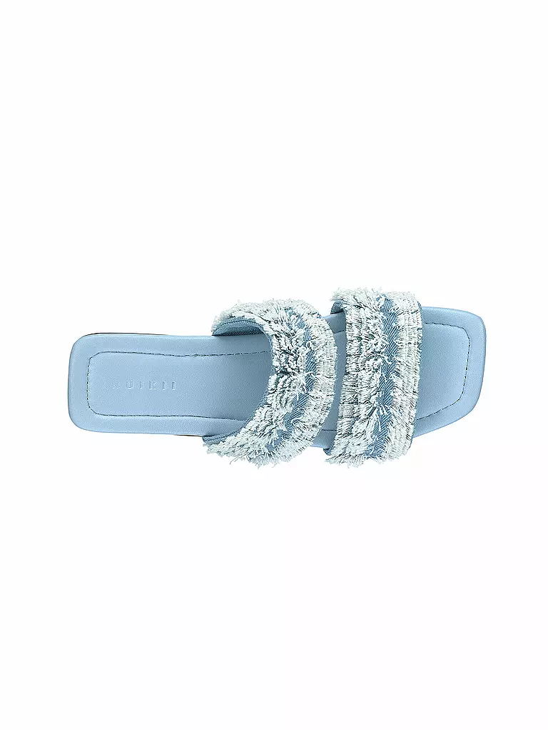 INUIKII | Pantoletten FRINGES JEANS | hellblau