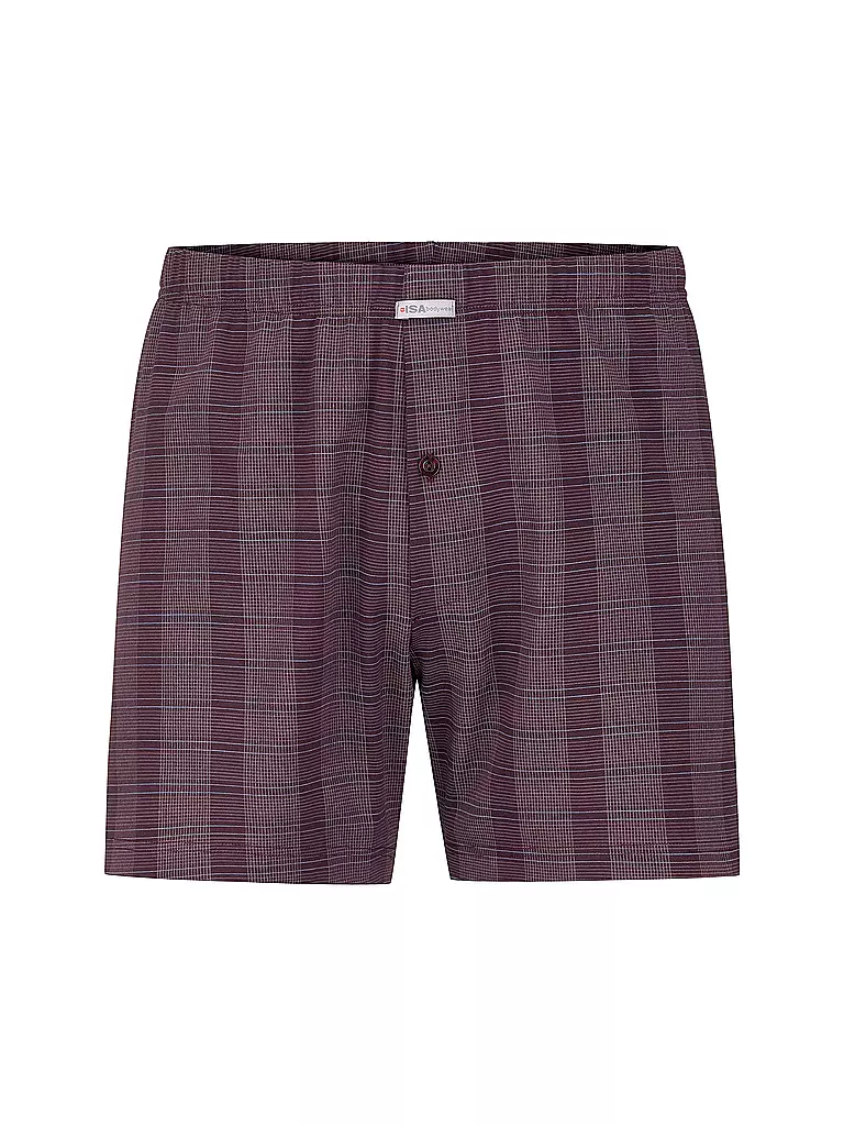 ISA | Boxershorts w.rot  | dunkelrot