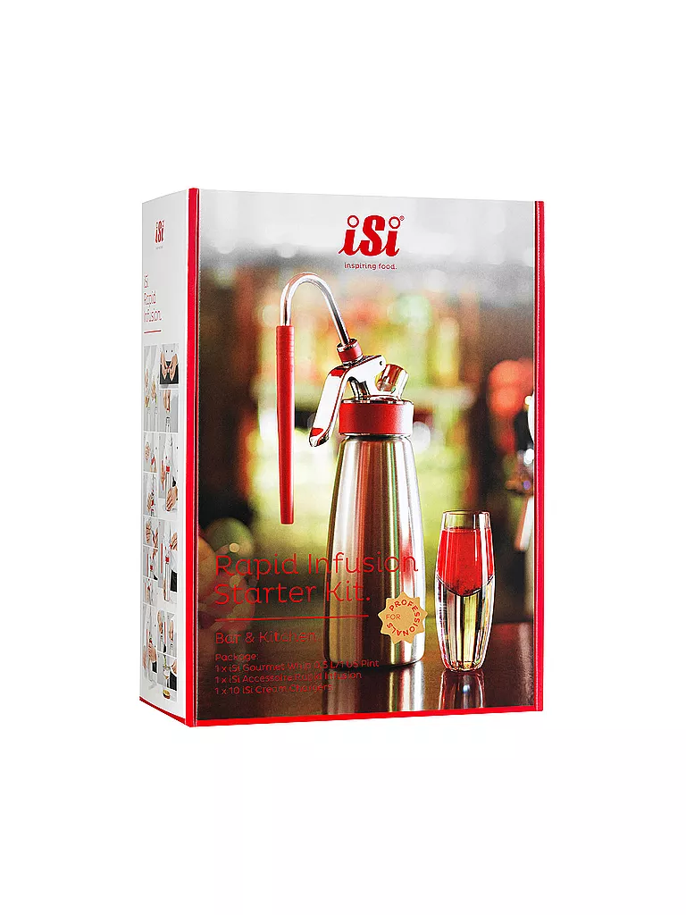 ISI | Gourmet Whip 0,5 L Rapid Infusion | silber