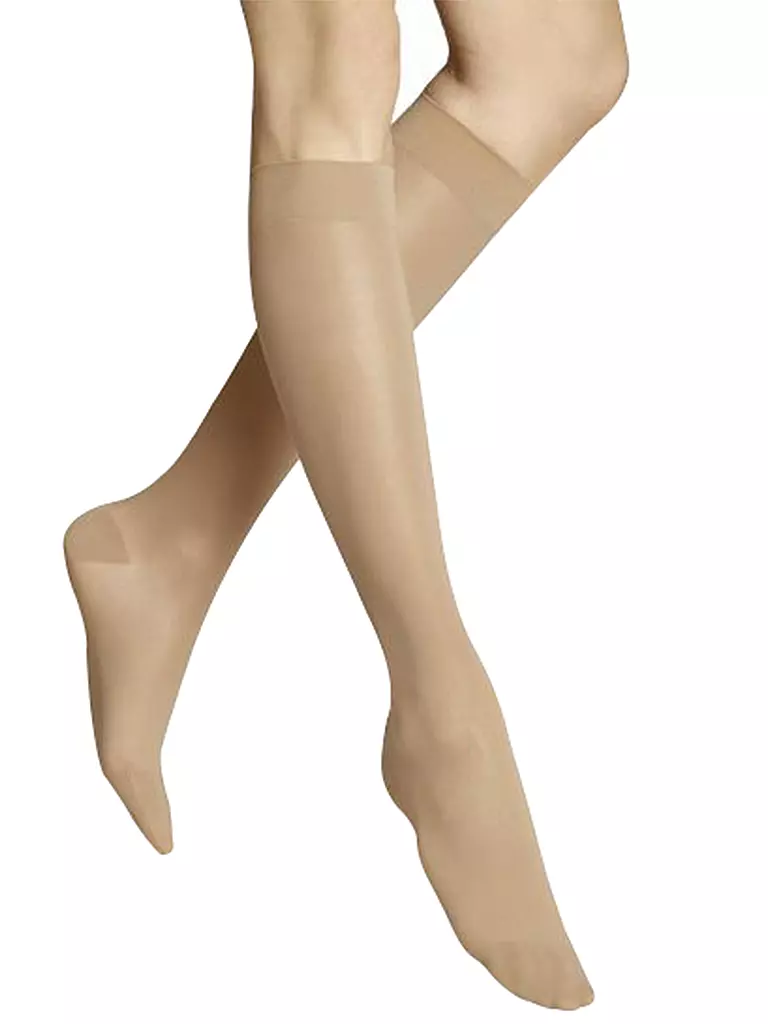 ITEM M6 | Kniestrümpfe Knee-High "Transculent" 30DEN (Skin) | beige