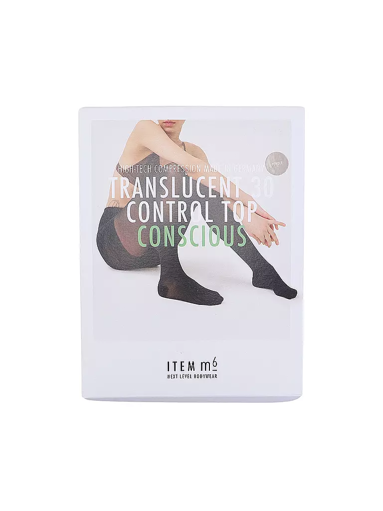 ITEM M6 | Stützstrumpfhose 30DEN CONSCIOUS powder | schwarz