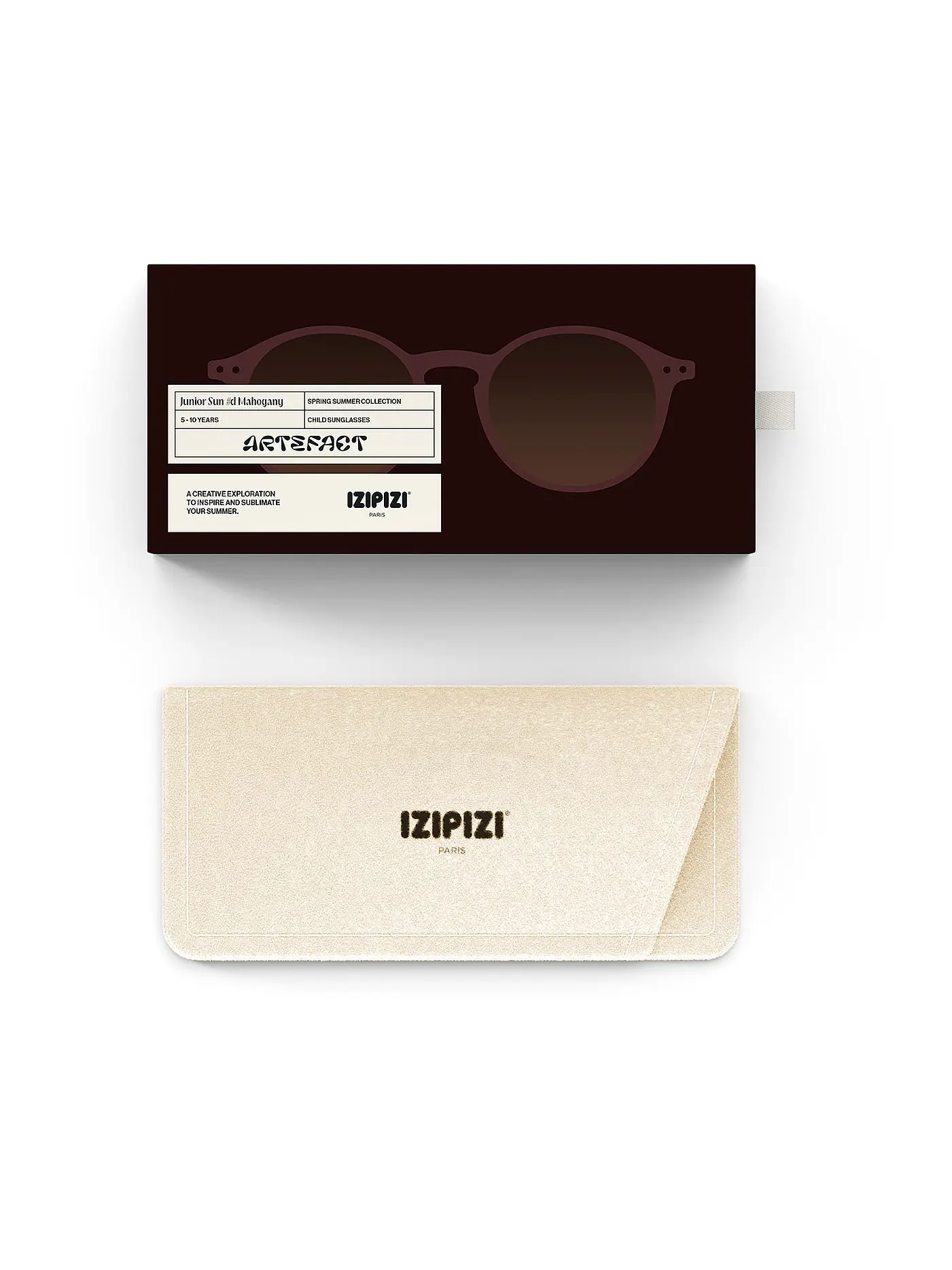 IZIPIZI | Kinder Sonnenbrille SUN JUNIOR 5-10 Jahre #D | braun