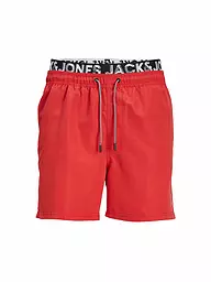 JACK & JONES | Badeshorts JPSTFIJI JJSWIM  | rot