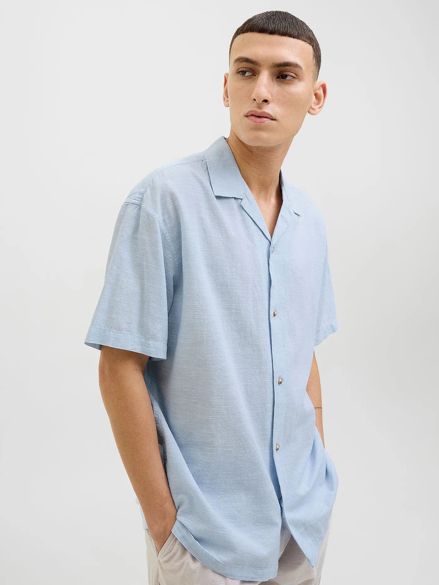 JACK & JONES | Hemd Regular Fit JJESUMMER RESORT | hellblau